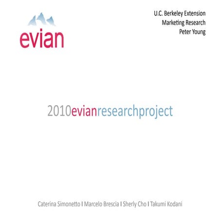 Marketing Research - Evian
