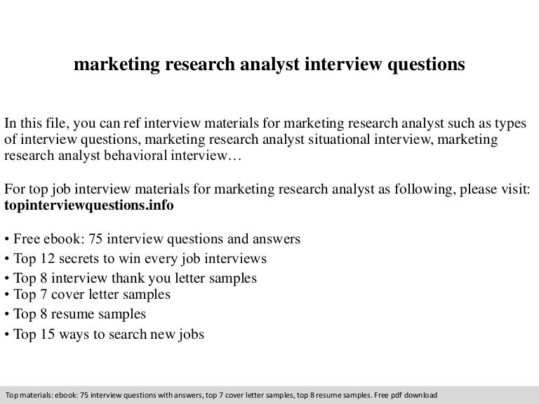 research analyst cover letter