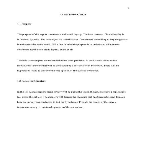 Marketing Research Paper