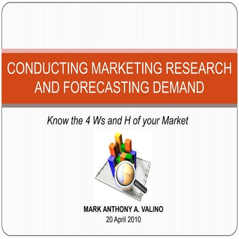 Conducting Marketing Research and Forecasting Demand Show and Tell PPT