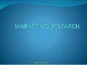  Marketing research process