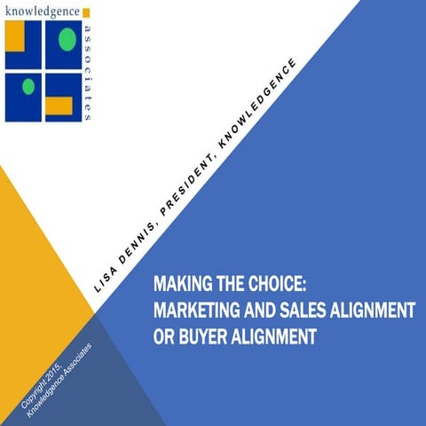 Marketing, Sales, or Buyer Alignment