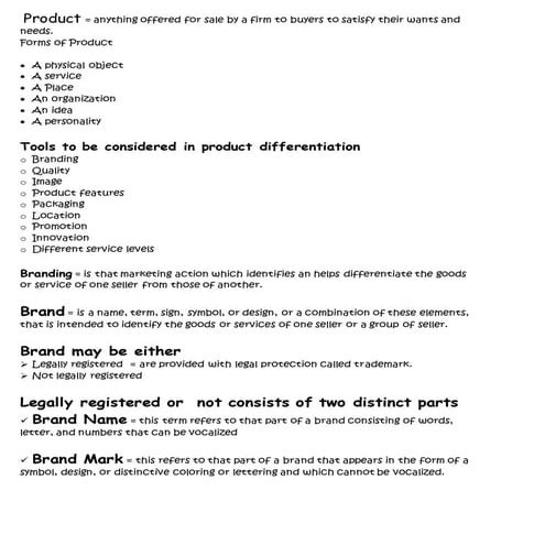 Marketing second sem