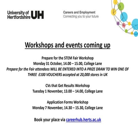 Events coming up week commencing 31 October 2016