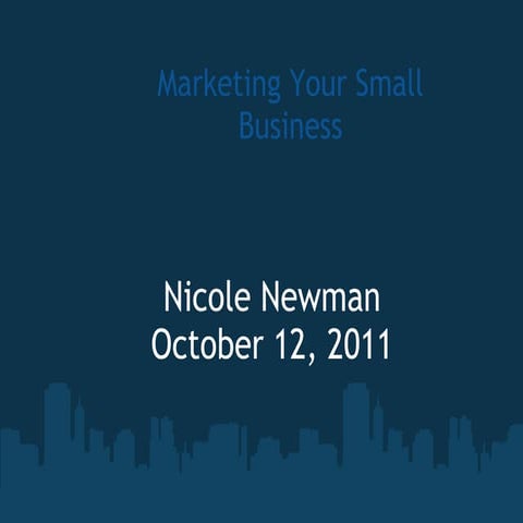 Marketing Your Small Business