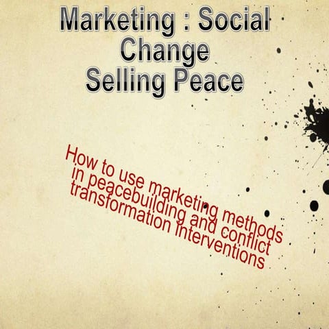 Marketing Social Change