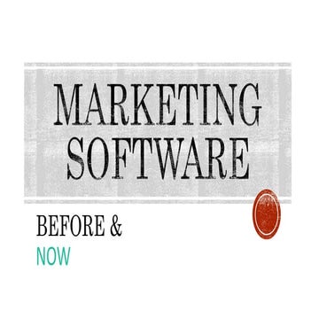 Marketing software