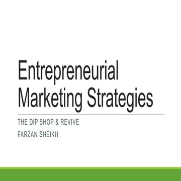 Entrepreneurial Marketing