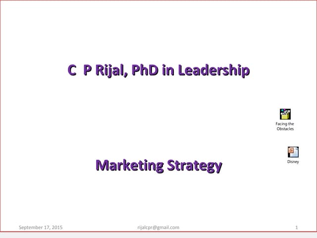 Marketing strategies
