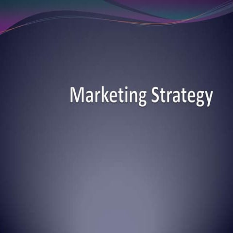 Marketing strategy