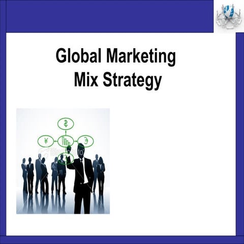 Global Marketing Mix Strategy