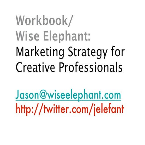 Marketing Strategy For Creative Professionals