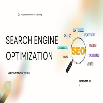 marketing strategy for SEARCH ENGINE OPTIMIZTION