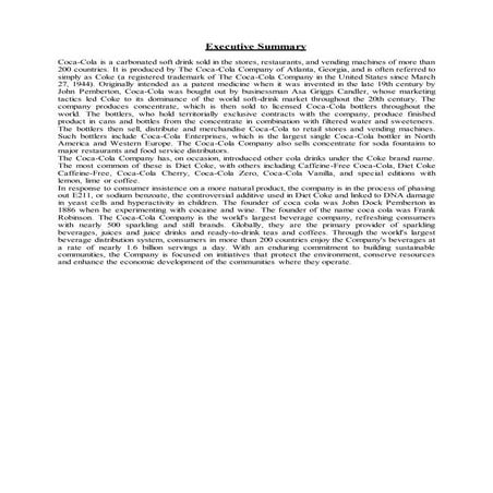 Marketing strategy of coca cola