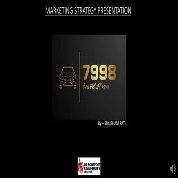 Marketing strategy presentation 