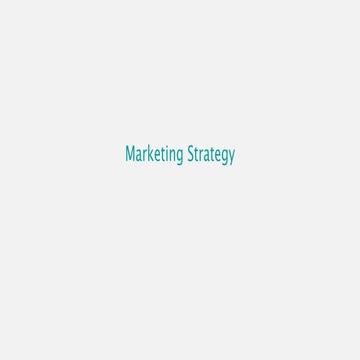 Marketing stratigy ver 2