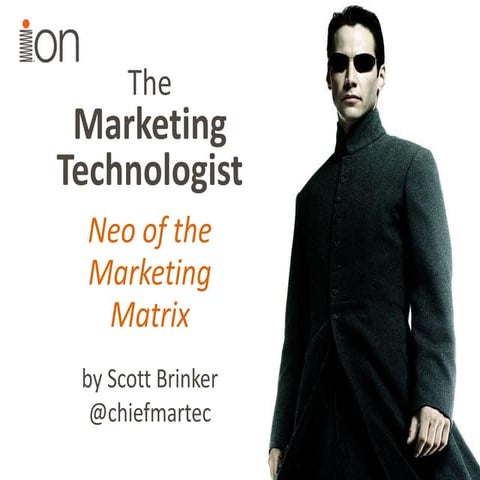 The Marketing Technologist: Neo of the Marketing Matrix