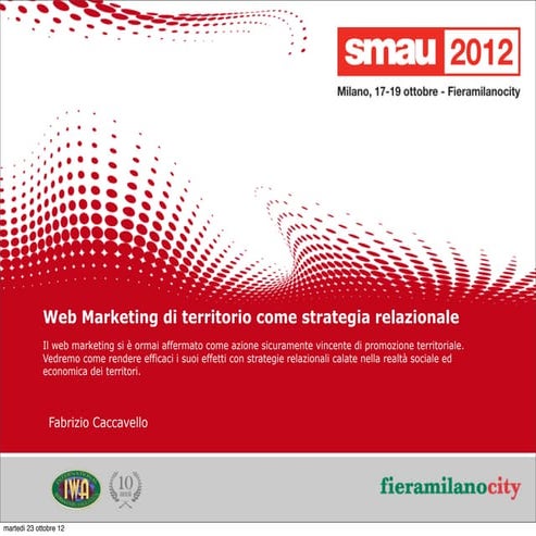 Marketing territoriale come strategia relazionale