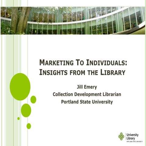 Marketing to individuals