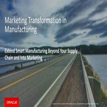 Marketing Transformation in Manufacturing