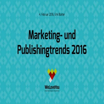 Marketingtrends 2016