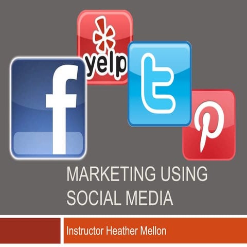 Marketing using social media