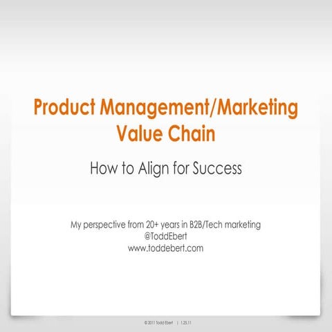 Product Marketing: A Critical Role in the Marketing Value Chain