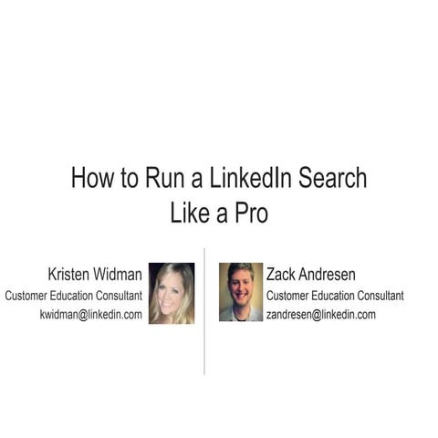 How to Run LinkedIn Searches Like a Pro [Webcast]