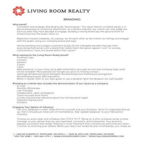 Marketing Your Sphere: Mail and Beyond