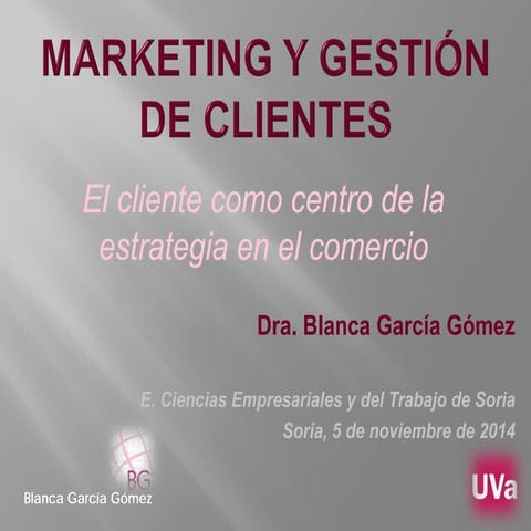 Marketing y gestión de clientes