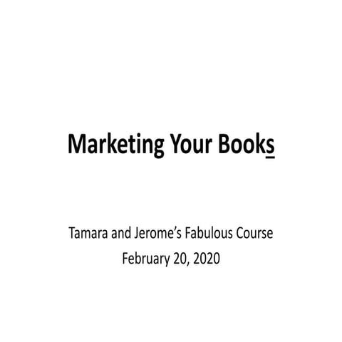 Marketing Your Books