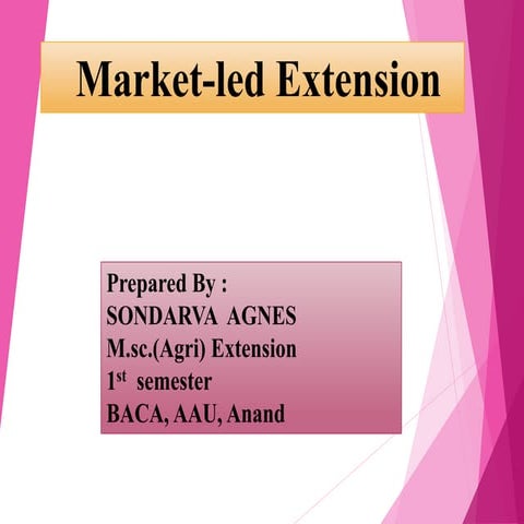 Market led extension