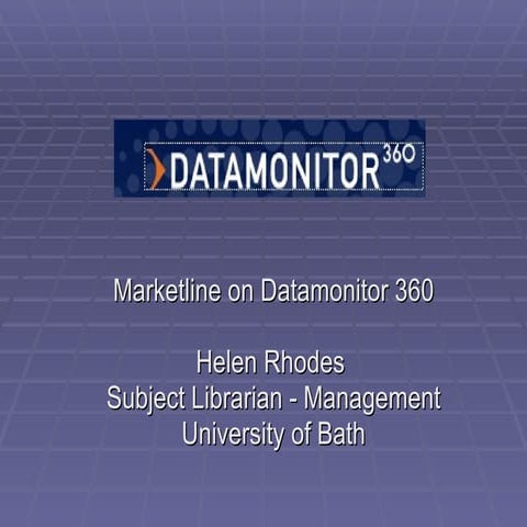 Market Research: Marketline