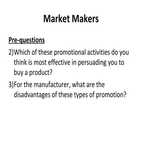 Market makers reading