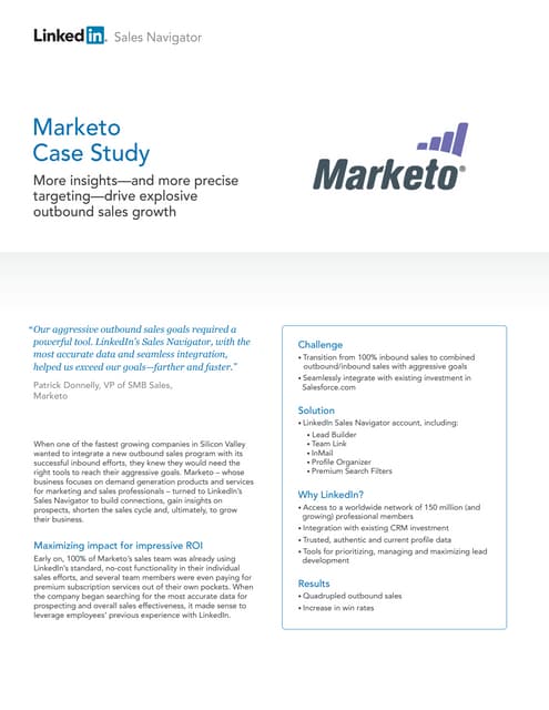 Marketo Linkedin Case Study