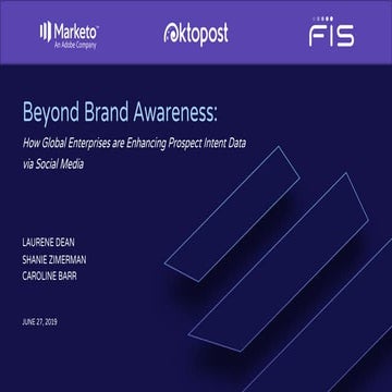 Beyond Brand Awareness: How Global Enterprises are Enhancing Prospect Intent ...