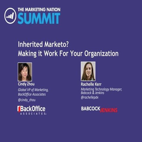 Inherited Marketo? Making it Work for Your Organization