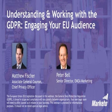 Understanding & Working with the GDPR