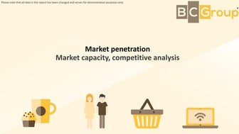 Market penetration, market capacity, competitive analysis