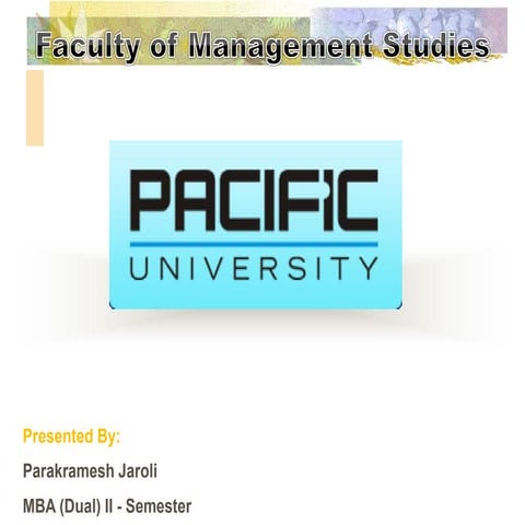 Market Perfect Competition_MBA_Parakramesh Jaroli