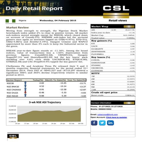 Sample Equity research report for Lafarge.pptx