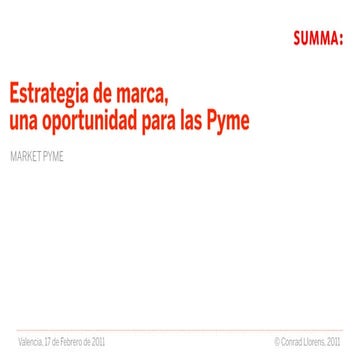 SUMMA Branding | Estrategia de marca | MarketPyme