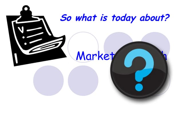 Market research