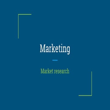 Market research 