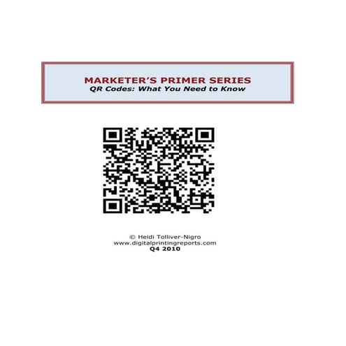 QR Code Marketing Presentation | PDF