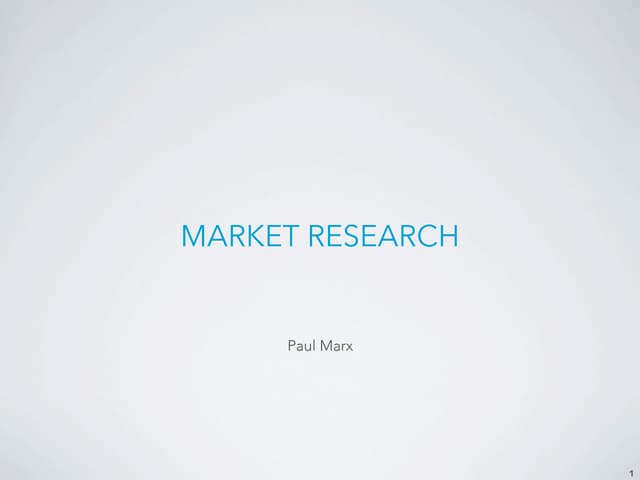 Techniques in marketing research