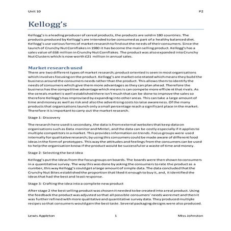Market research case study | DOCX