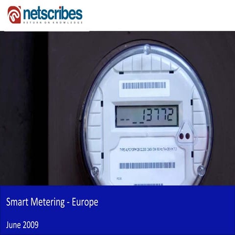 Market Research Europe - Smart Metering Market in Europe 2009