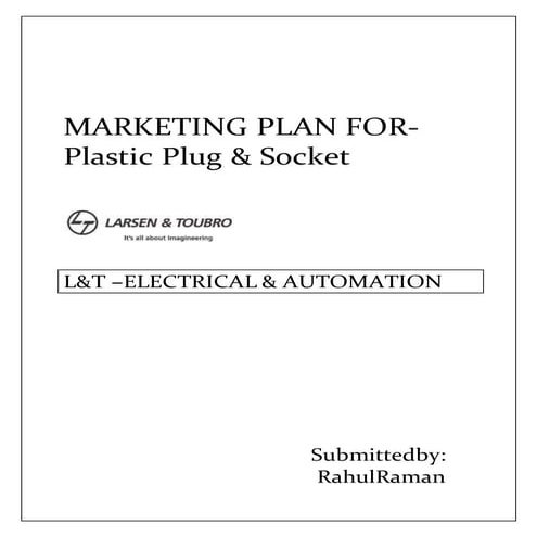 Market Research for L&T Industrial Plug & Socket Final report