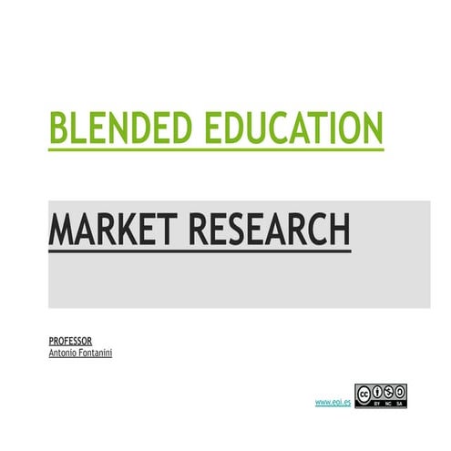 Market research fundamentals